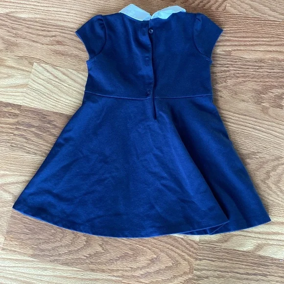 Janie and Jack 
Button Collared Ponte Dress 2t - Picture 2 of 3